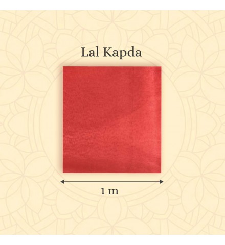 Red Chowki Cloth For Puja